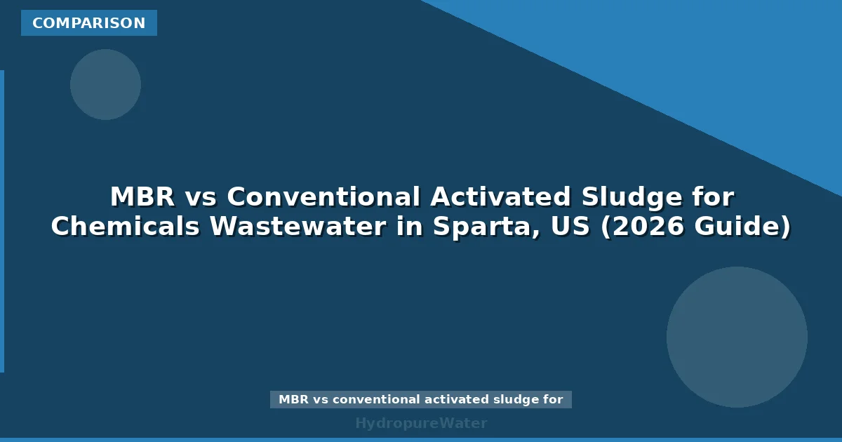 MBR vs Conventional Activated Sludge for Chemicals Wastewater in Sparta, US (2026 Guide)