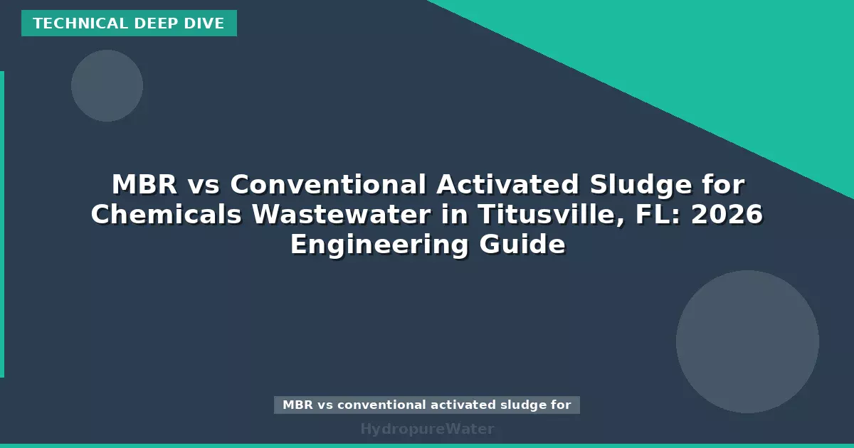MBR vs Conventional Activated Sludge for Chemicals Wastewater in Titusville, FL: 2026 Engineering Guide