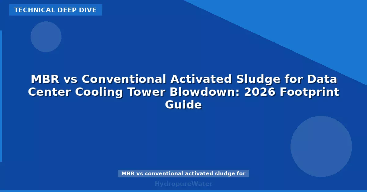MBR vs Conventional Activated Sludge for Data Center Cooling Tower Blowdown: 2026 Footprint Guide