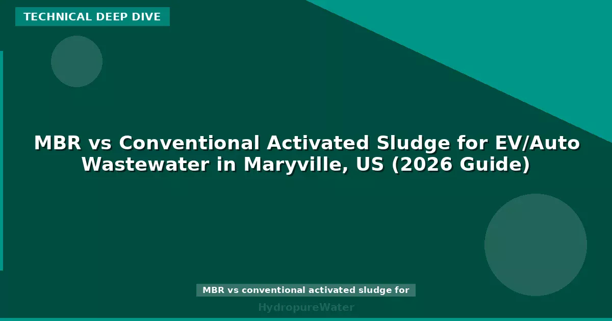 MBR vs Conventional Activated Sludge for EV/Auto Wastewater in Maryville, US (2026 Guide)
