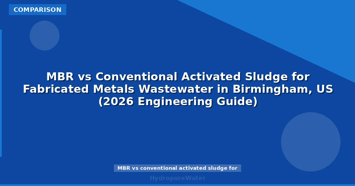 MBR vs Conventional Activated Sludge for Fabricated Metals Wastewater in Birmingham, US (2026 Engineering Guide)