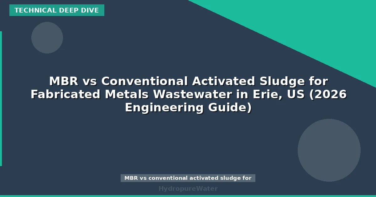 MBR vs Conventional Activated Sludge for Fabricated Metals Wastewater in Erie, US (2026 Engineering Guide)