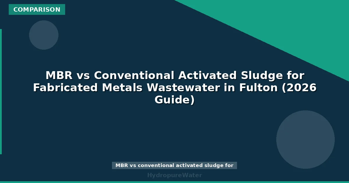 MBR vs Conventional Activated Sludge for Fabricated Metals Wastewater in Fulton (2026 Guide)