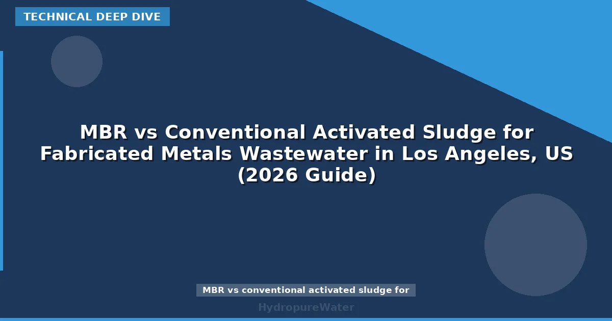 MBR vs Conventional Activated Sludge for Fabricated Metals Wastewater in Los Angeles, US (2026 Guide)