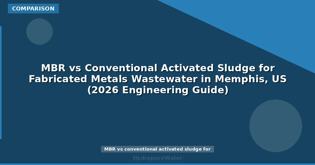 MBR vs Conventional Activated Sludge for Fabricated Metals Wastewater in Memphis, US (2026 Engineering Guide)