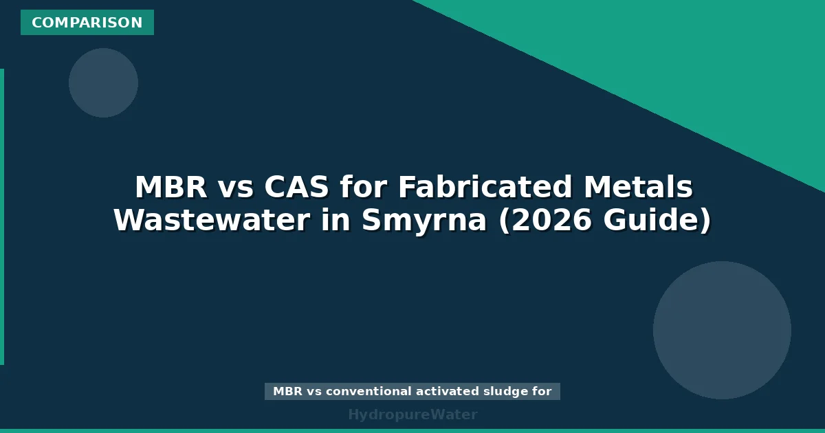 MBR vs CAS for Fabricated Metals Wastewater in Smyrna (2026 Guide)
