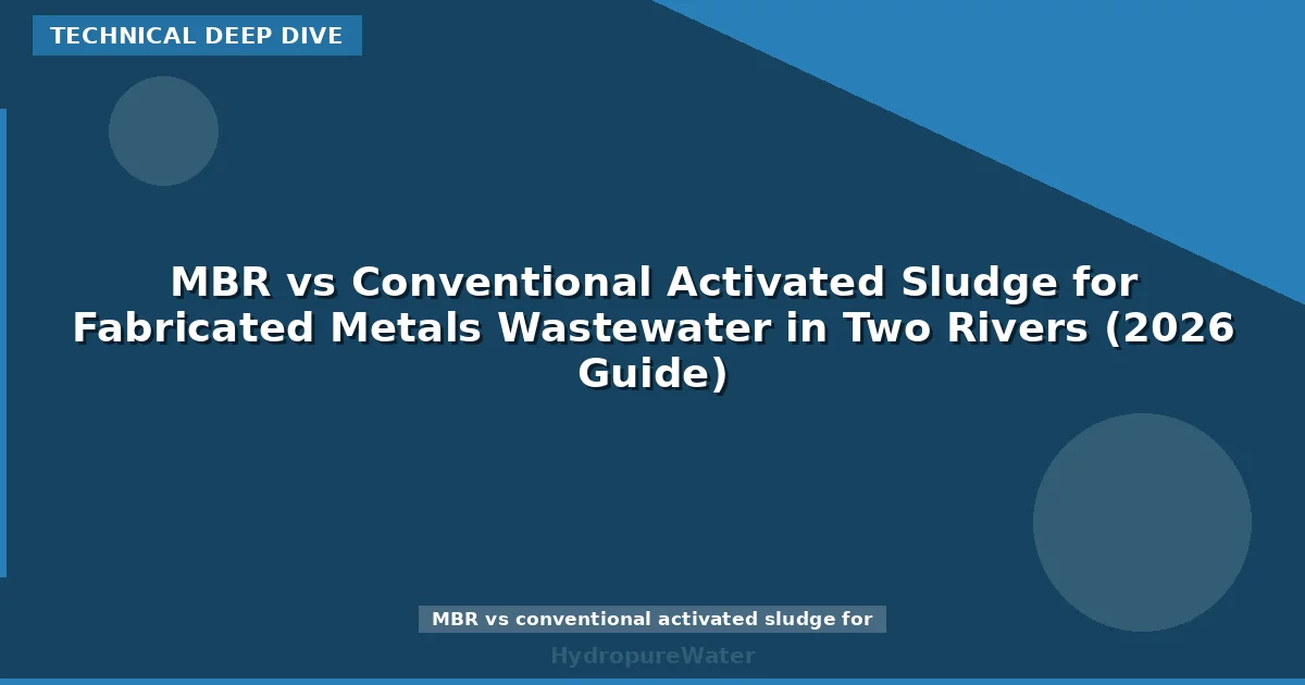 MBR vs Conventional Activated Sludge for Fabricated Metals Wastewater in Two Rivers (2026 Guide)
