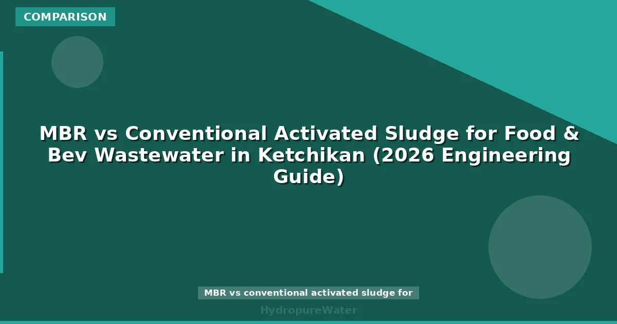 MBR vs Conventional Activated Sludge for Food & Bev Wastewater in Ketchikan (2026 Engineering Guide)
