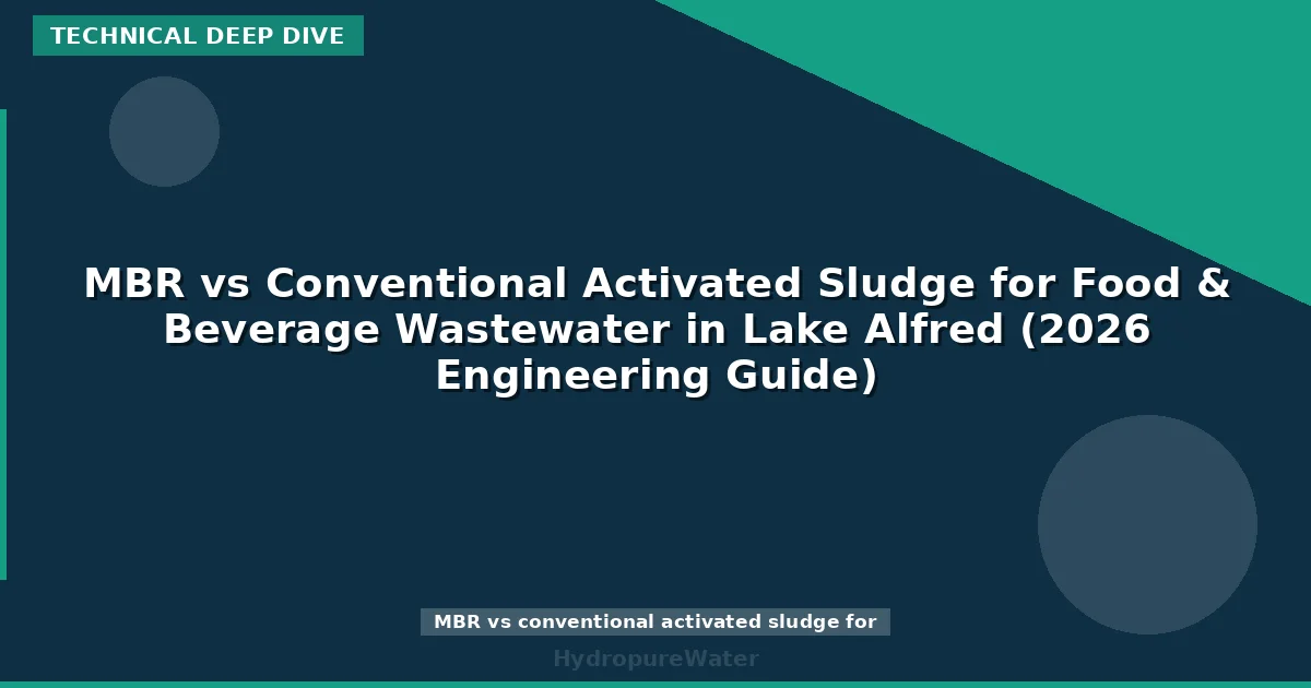 MBR vs Conventional Activated Sludge for Food & Beverage Wastewater in Lake Alfred (2026 Engineering Guide)