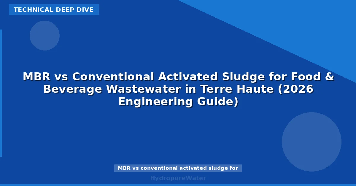MBR vs Conventional Activated Sludge for Food & Beverage Wastewater in Terre Haute (2026 Engineering Guide)