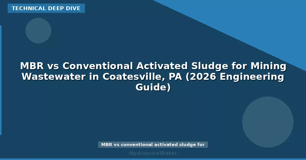 MBR vs Conventional Activated Sludge for Mining Wastewater in Coatesville, PA (2026 Engineering Guide)