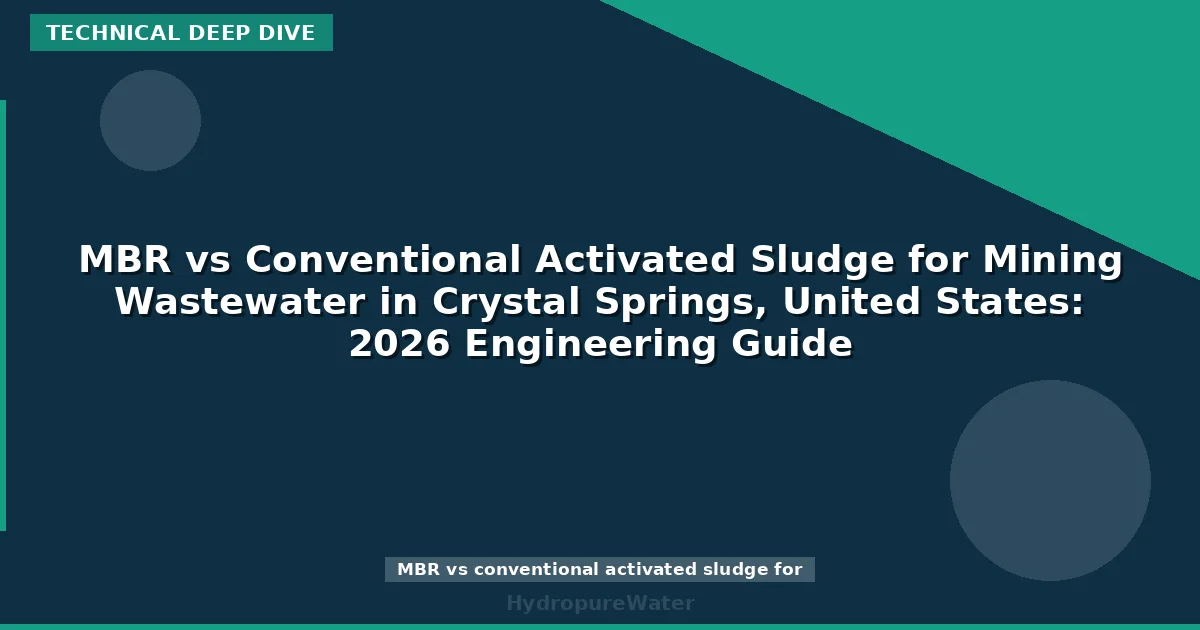 MBR vs Conventional Activated Sludge for Mining Wastewater in Crystal Springs, United States: 2026 Engineering Guide
