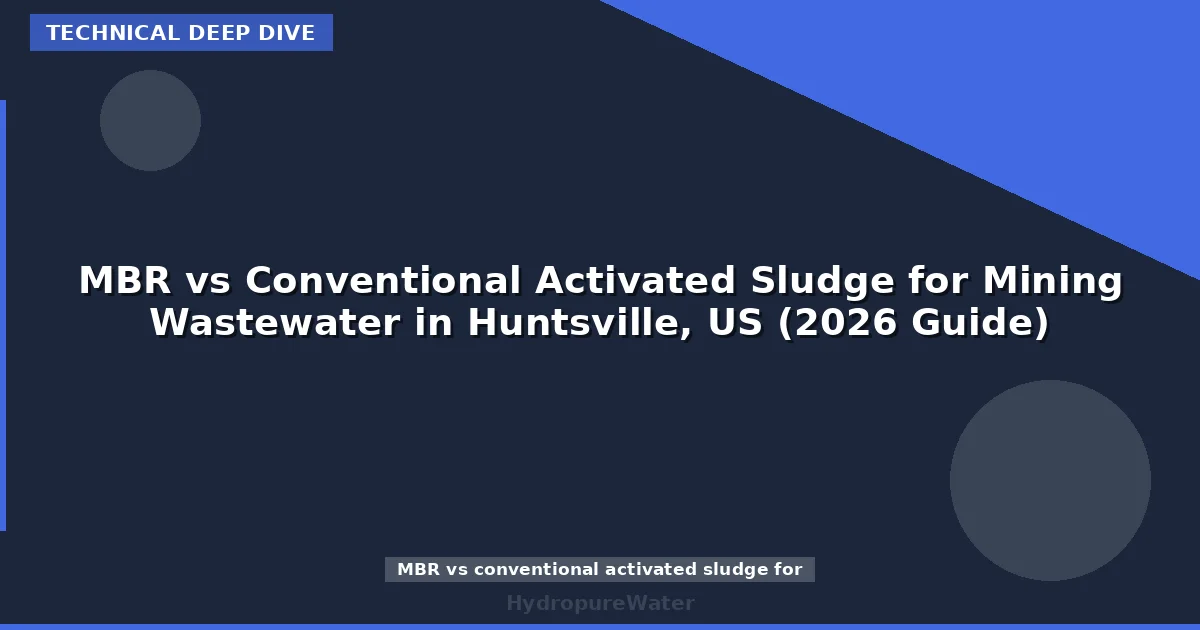 MBR vs Conventional Activated Sludge for Mining Wastewater in Huntsville, US (2026 Guide)
