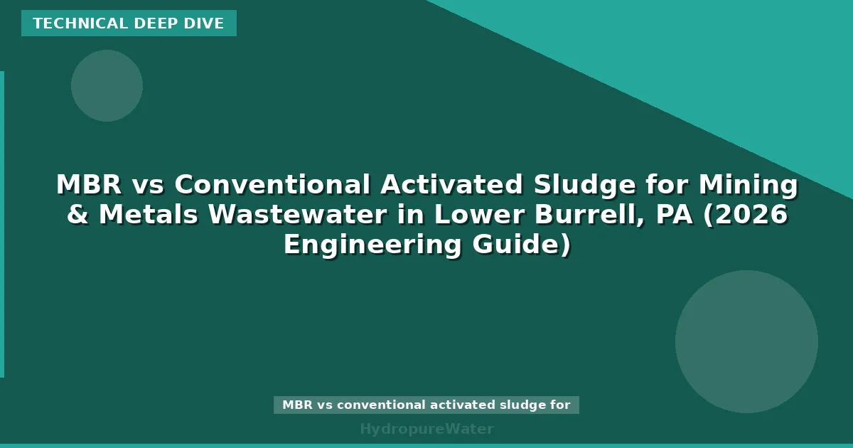 MBR vs Conventional Activated Sludge for Mining & Metals Wastewater in Lower Burrell, PA (2026 Engineering Guide)