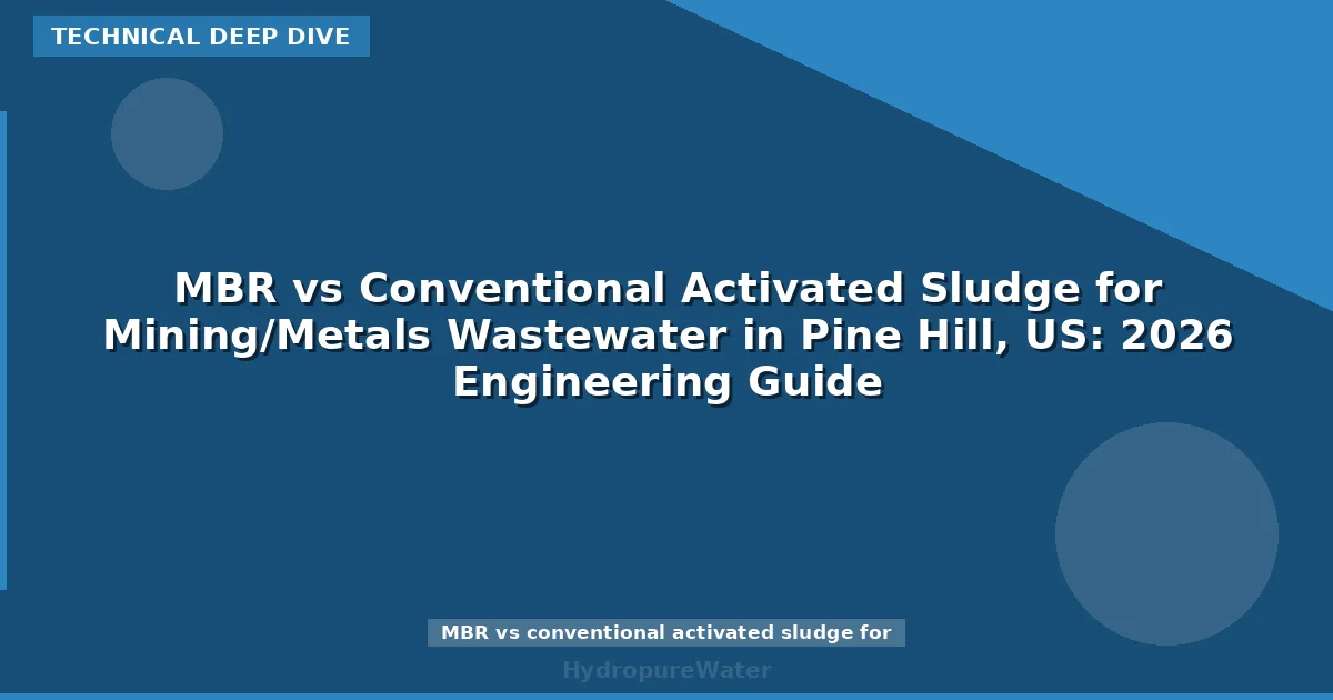 MBR vs Conventional Activated Sludge for Mining/Metals Wastewater in Pine Hill, US: 2026 Engineering Guide