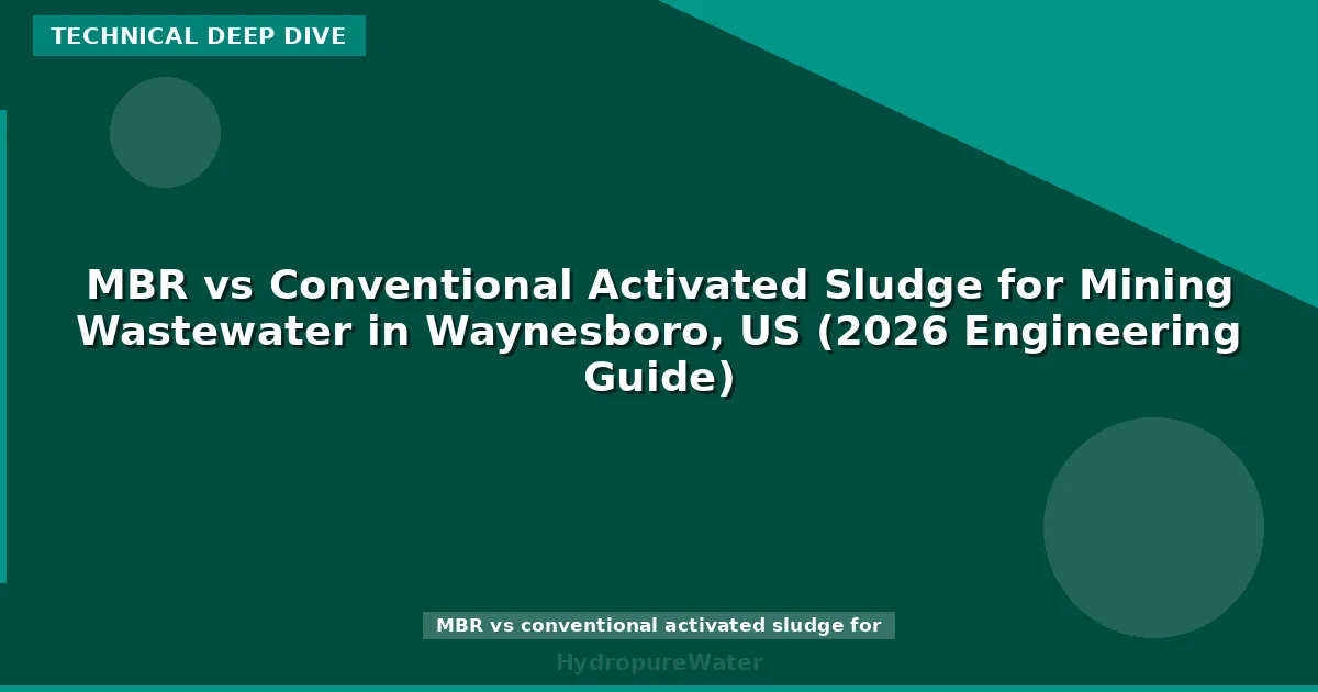 MBR vs Conventional Activated Sludge for Mining Wastewater in Waynesboro, US (2026 Engineering Guide)