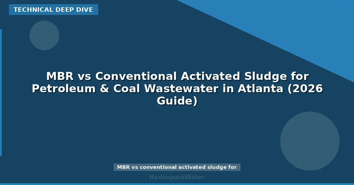 MBR vs Conventional Activated Sludge for Petroleum & Coal Wastewater in Atlanta (2026 Guide)