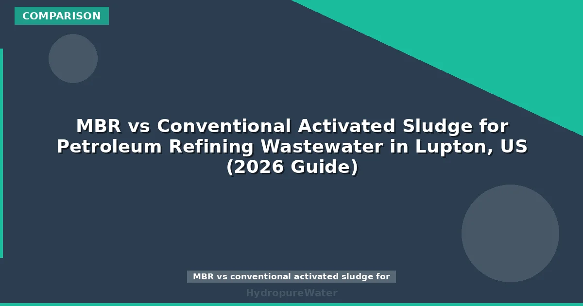 MBR vs Conventional Activated Sludge for Petroleum Refining Wastewater in Lupton, US (2026 Guide)
