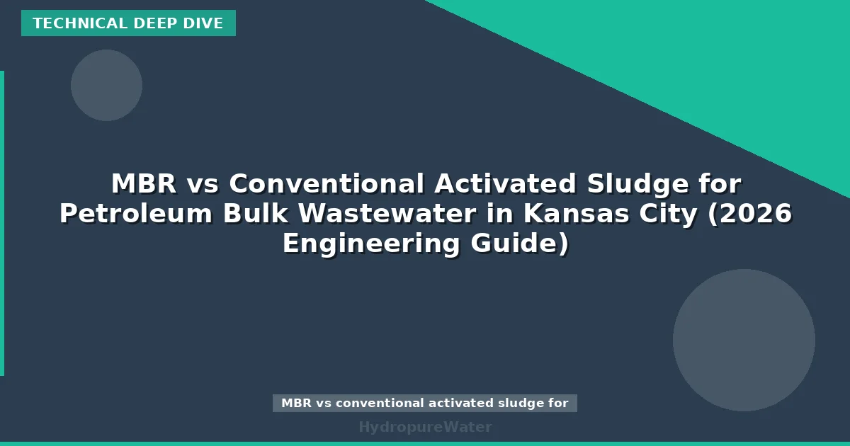 MBR vs Conventional Activated Sludge for Petroleum Bulk Wastewater in Kansas City (2026 Engineering Guide)