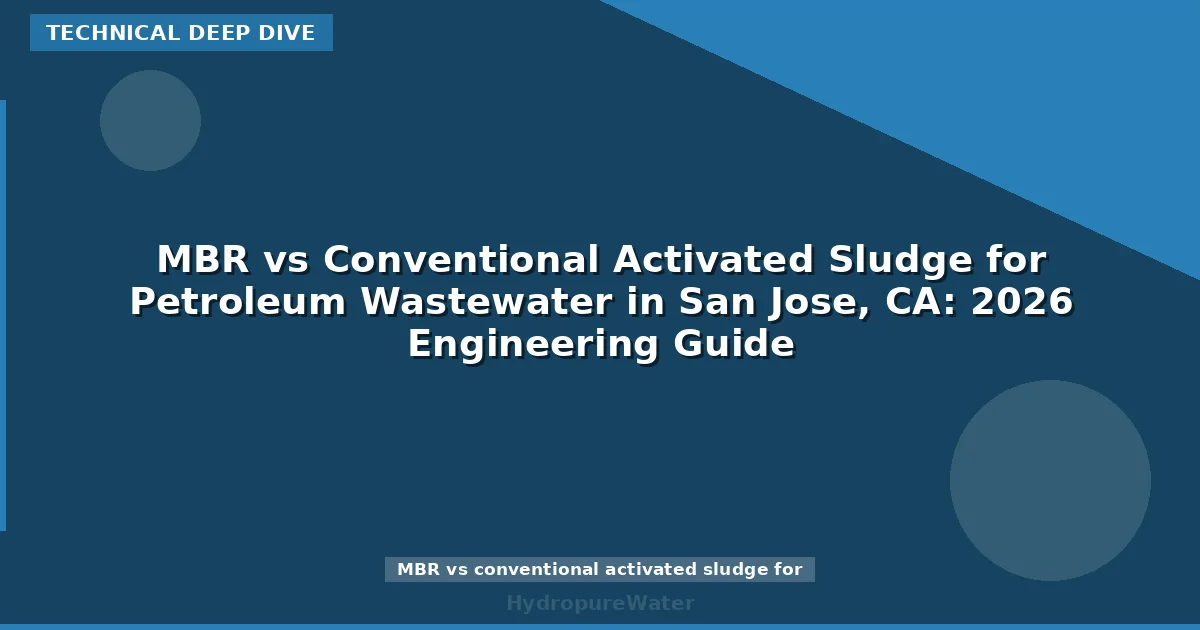 MBR vs Conventional Activated Sludge for Petroleum Wastewater in San Jose, CA: 2026 Engineering Guide