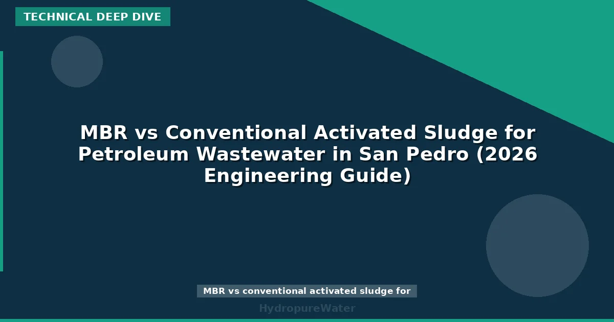 MBR vs Conventional Activated Sludge for Petroleum Wastewater in San Pedro (2026 Engineering Guide)