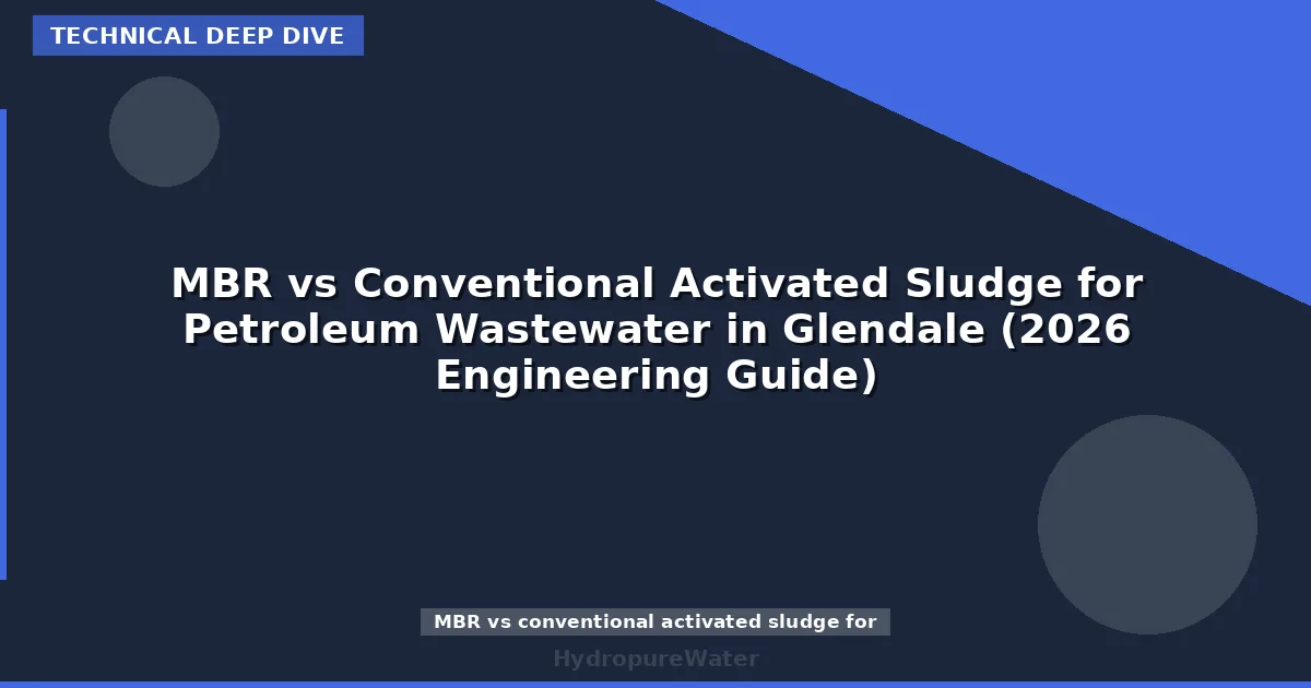 MBR vs Conventional Activated Sludge for Petroleum Wastewater in Glendale (2026 Engineering Guide)