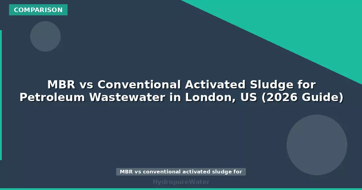 MBR vs Conventional Activated Sludge for Petroleum Wastewater in London, US (2026 Guide)