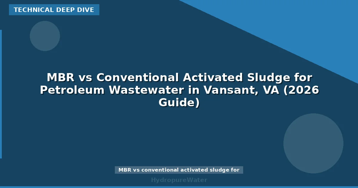 MBR vs Conventional Activated Sludge for Petroleum Wastewater in Vansant, VA (2026 Guide)