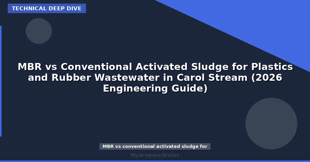 MBR vs Conventional Activated Sludge for Plastics and Rubber Wastewater in Carol Stream (2026 Engineering Guide)