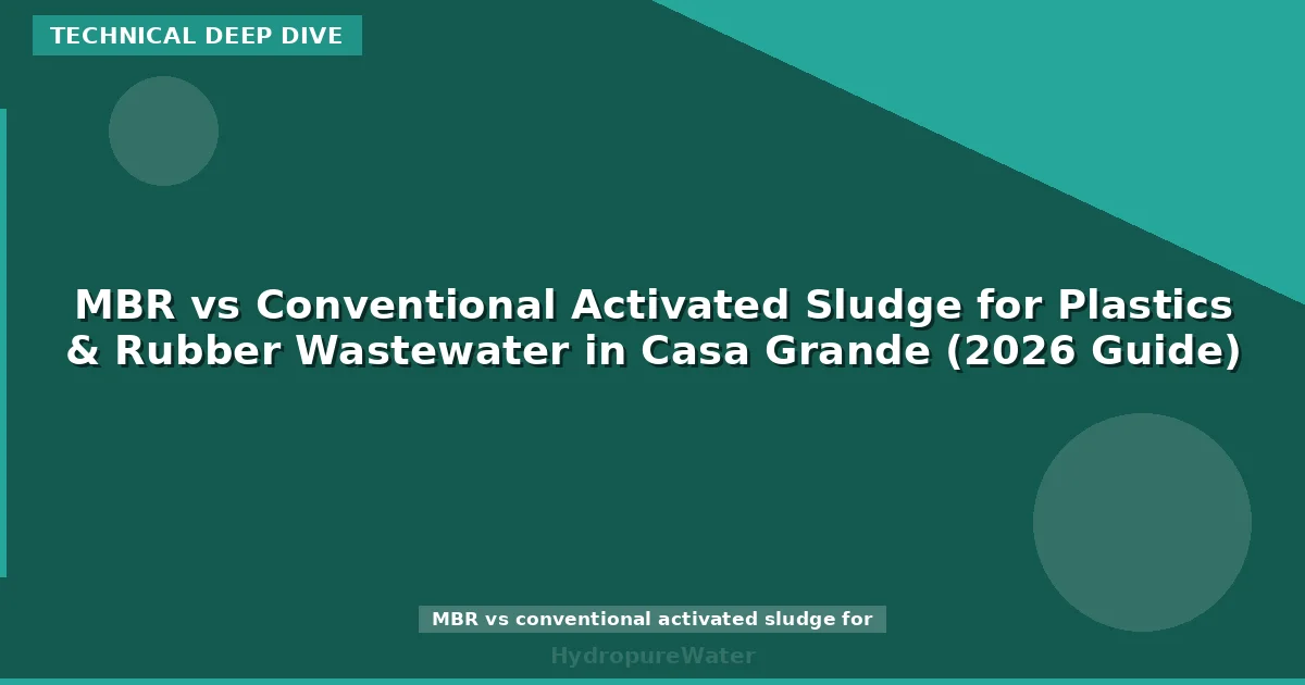 MBR vs Conventional Activated Sludge for Plastics & Rubber Wastewater in Casa Grande (2026 Guide)