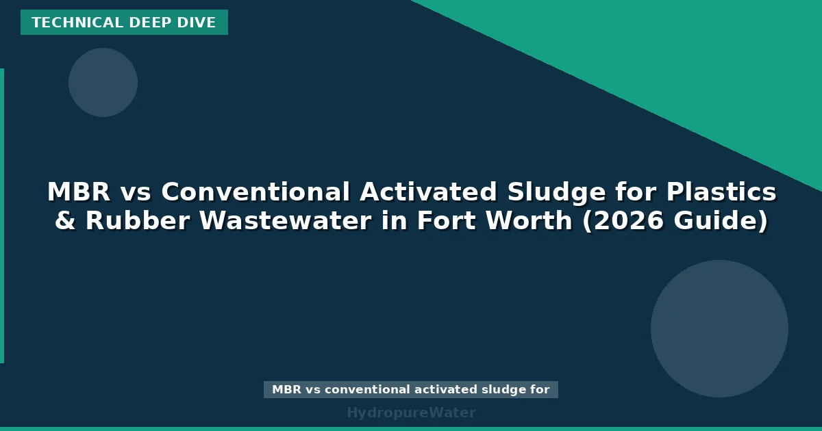 MBR vs Conventional Activated Sludge for Plastics & Rubber Wastewater in Fort Worth (2026 Guide)