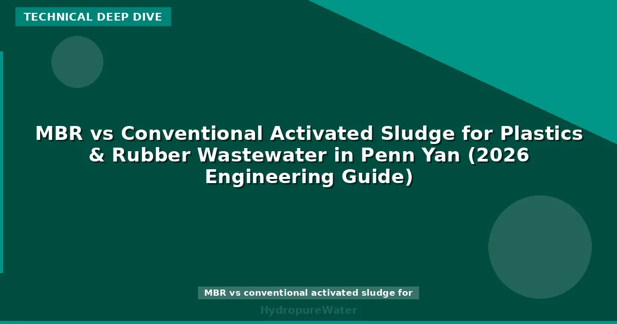 MBR vs Conventional Activated Sludge for Plastics & Rubber Wastewater in Penn Yan (2026 Engineering Guide)