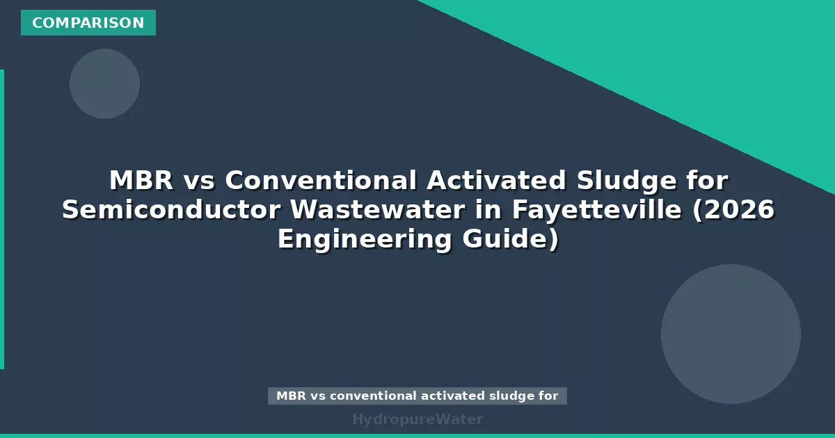 MBR vs Conventional Activated Sludge for Semiconductor Wastewater in Fayetteville (2026 Engineering Guide)