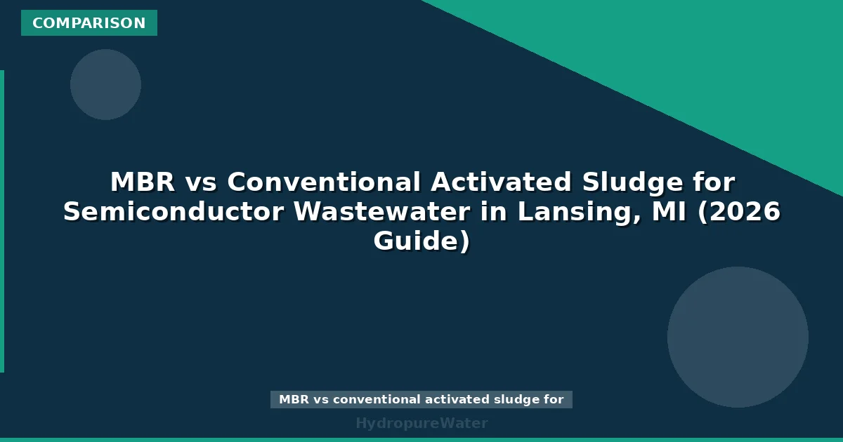 MBR vs Conventional Activated Sludge for Semiconductor Wastewater in Lansing, MI (2026 Guide)