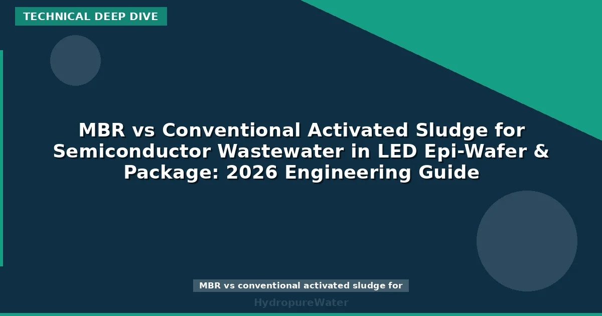 MBR vs Conventional Activated Sludge for Semiconductor Wastewater in LED Epi-Wafer & Package: 2026 Engineering Guide