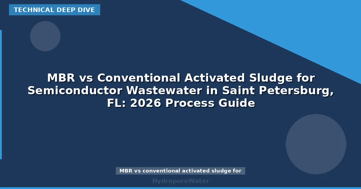 MBR vs Conventional Activated Sludge for Semiconductor Wastewater in Saint Petersburg, FL: 2026 Process Guide