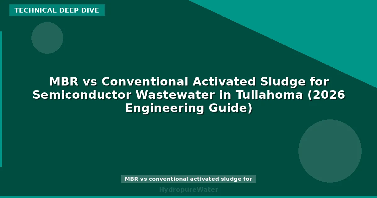 MBR vs Conventional Activated Sludge for Semiconductor Wastewater in Tullahoma (2026 Engineering Guide)