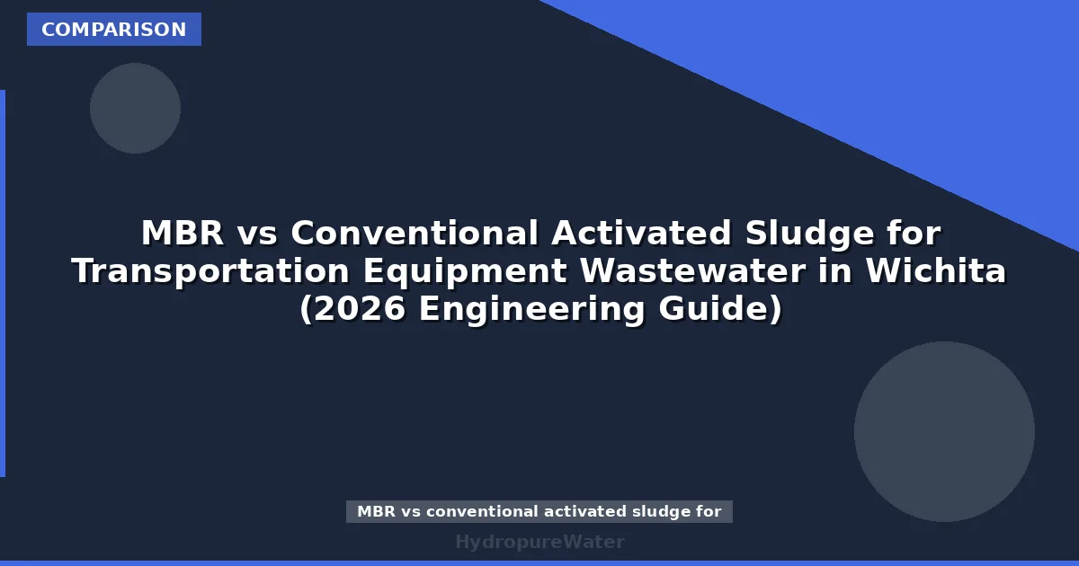 MBR vs Conventional Activated Sludge for Transportation Equipment Wastewater in Wichita (2026 Engineering Guide)