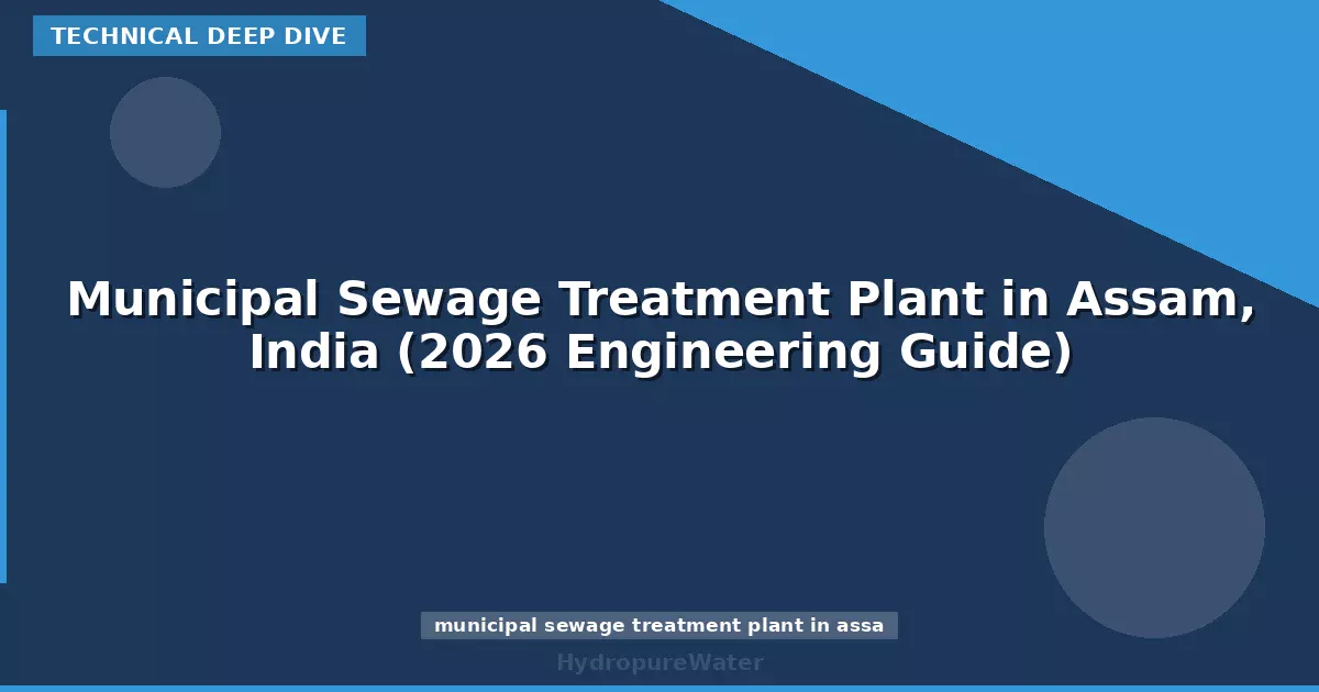 Municipal Sewage Treatment Plant in Assam, India (2026 Engineering Guide)