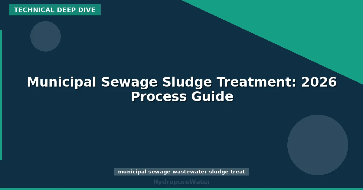 Municipal Sewage Sludge Treatment: 2026 Process Guide