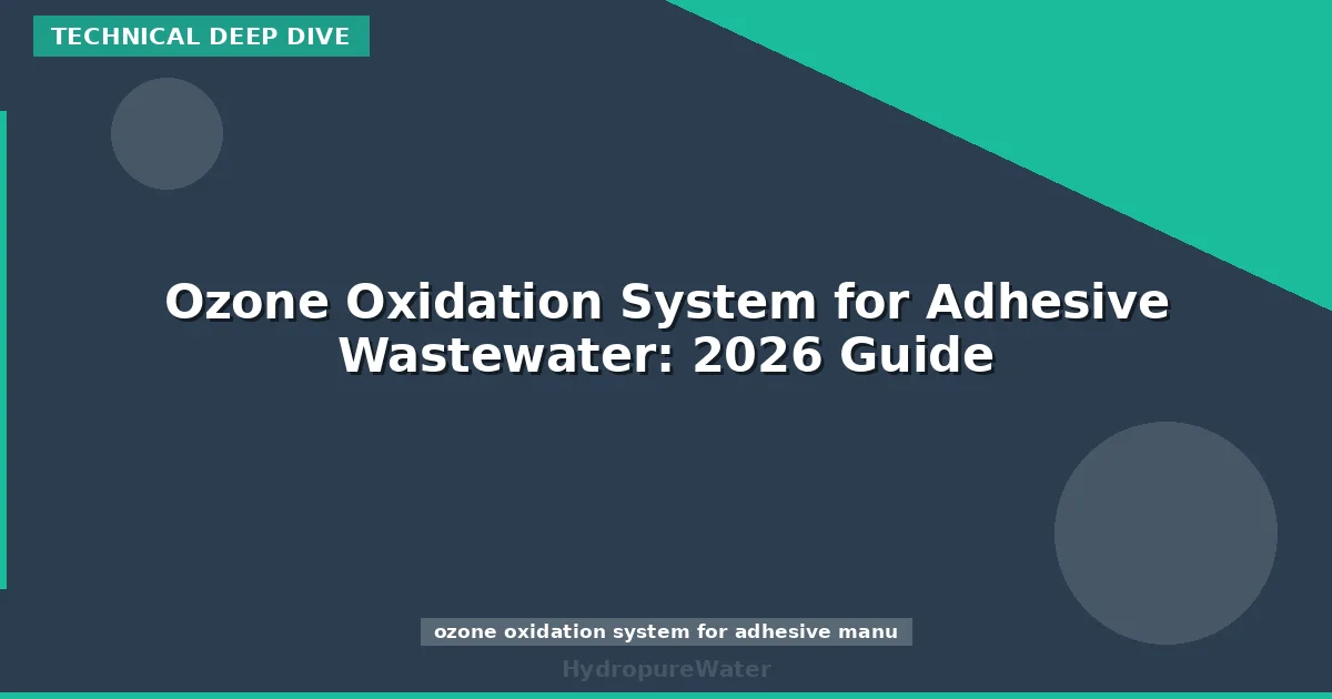 Ozone Oxidation System for Adhesive Wastewater: 2026 Guide