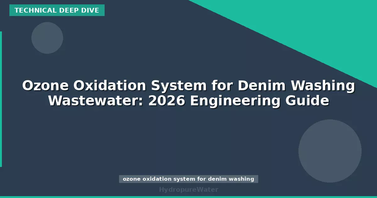Ozone Oxidation System for Denim Washing Wastewater: 2026 Engineering Guide