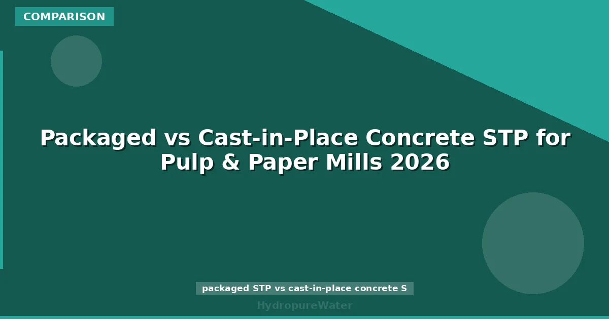 Packaged vs Cast-in-Place Concrete STP for Pulp & Paper Mills 2026