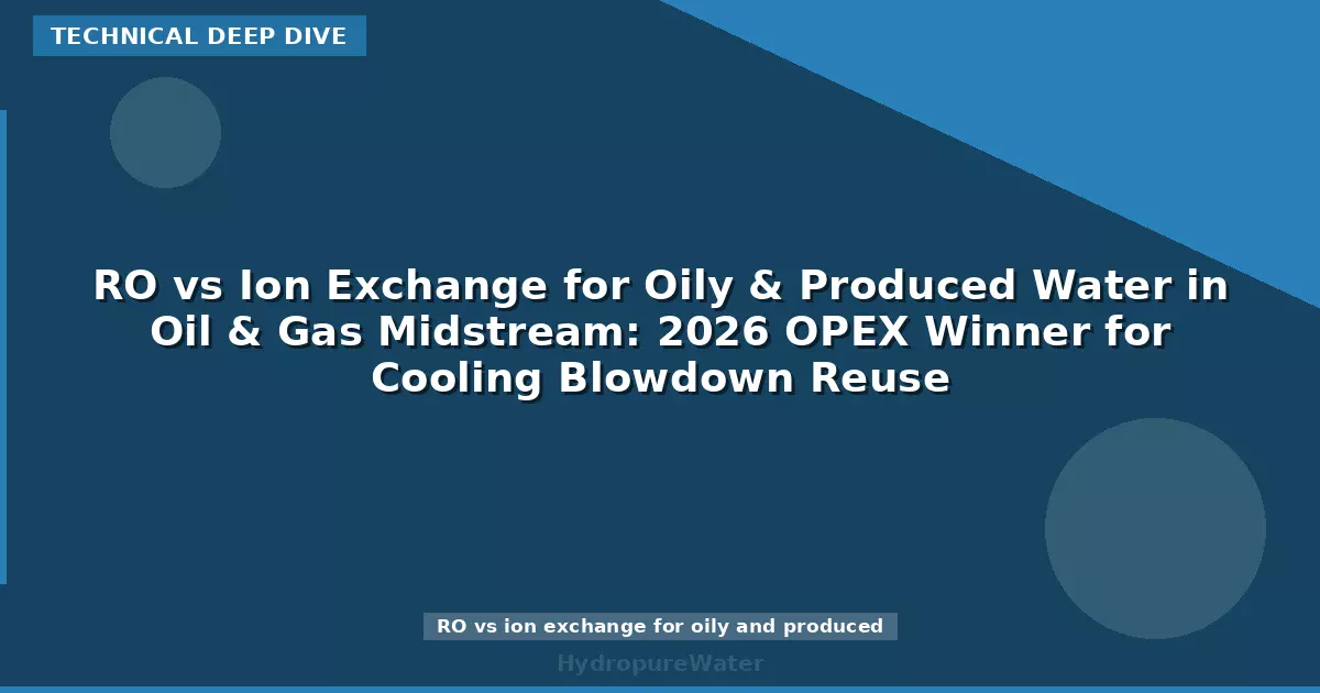 RO vs Ion Exchange for Oily & Produced Water in Oil & Gas Midstream: 2026 OPEX Winner for Cooling Blowdown Reuse