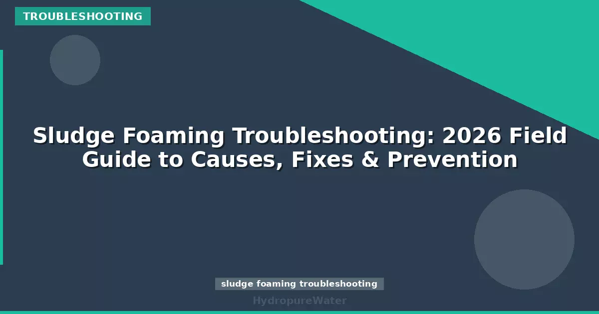 Sludge Foaming Troubleshooting: 2026 Field Guide to Causes, Fixes & Prevention