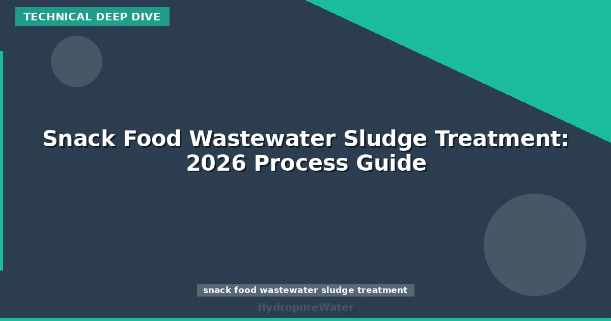Snack Food Wastewater Sludge Treatment: 2026 Process Guide