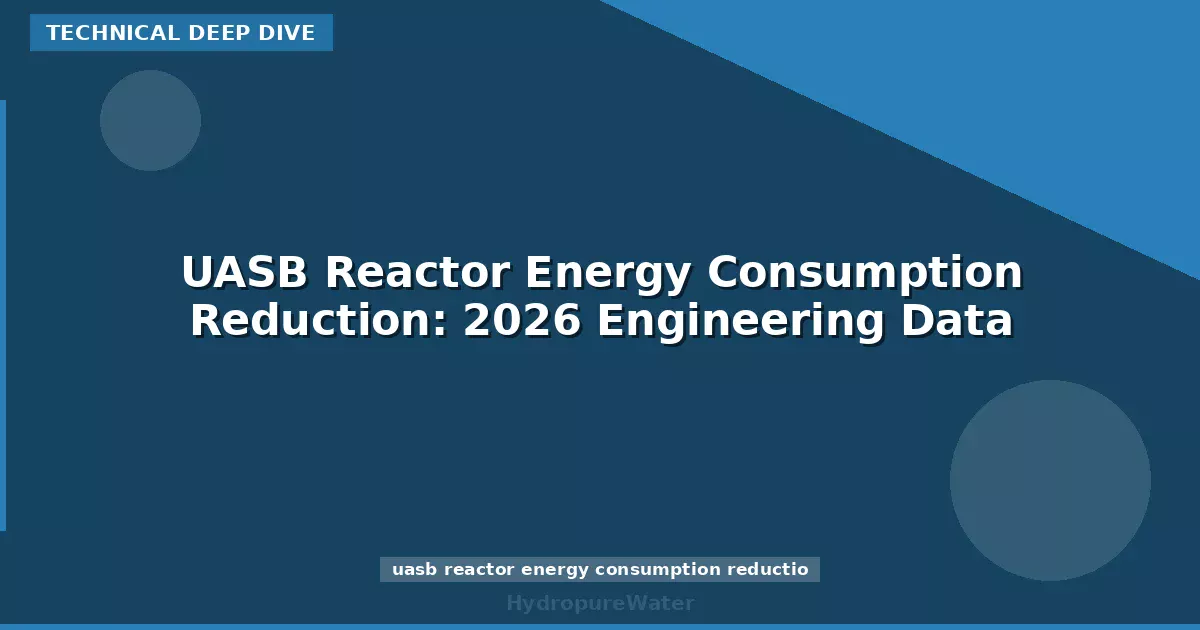 UASB Reactor Energy Consumption Reduction: 2026 Engineering Data