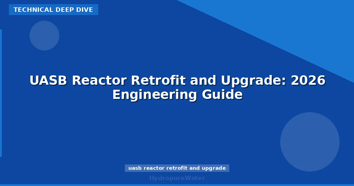 UASB Reactor Retrofit and Upgrade: 2026 Engineering Guide
