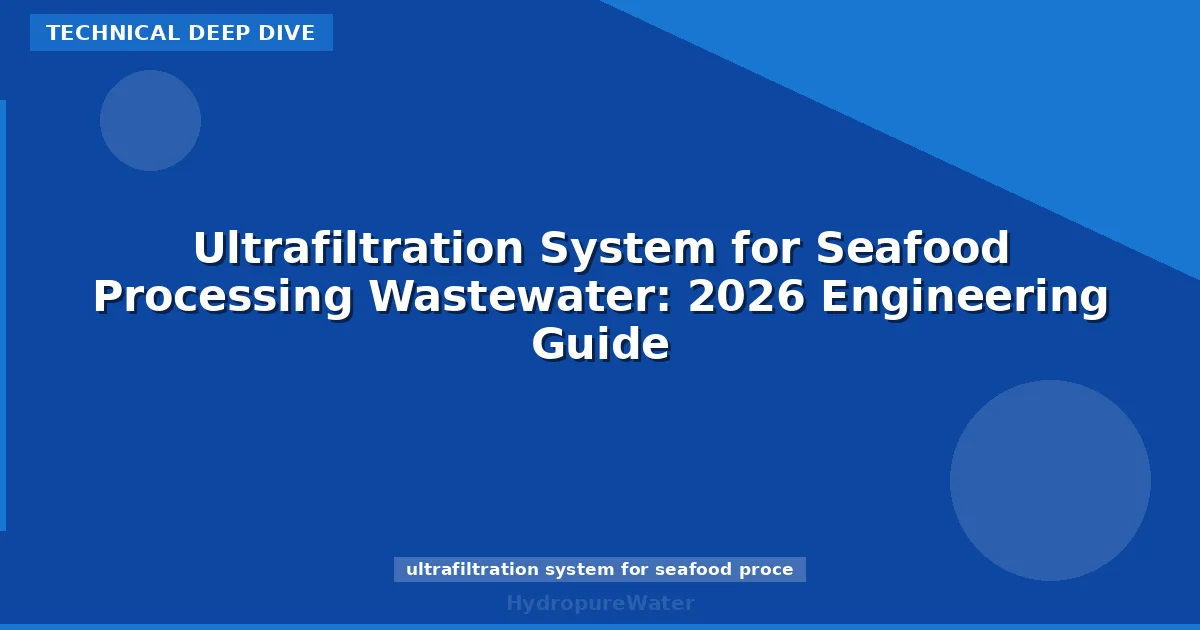 Ultrafiltration System for Seafood Processing Wastewater: 2026 Engineering Guide
