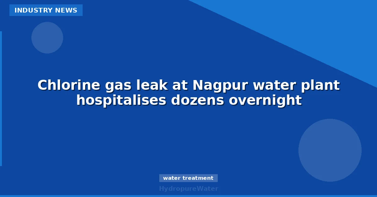 Fuite de chlore gazeux à la station d'eau de Nagpur : des dizaines d'hospitalisations dans la nuit